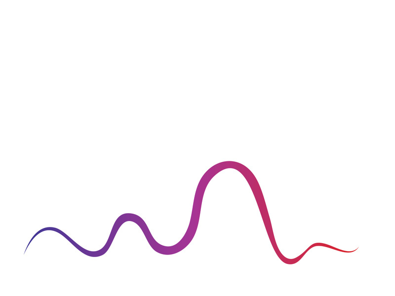 Sound waves vector illustration design template