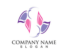 Butterfly logo template symbol vector icon design