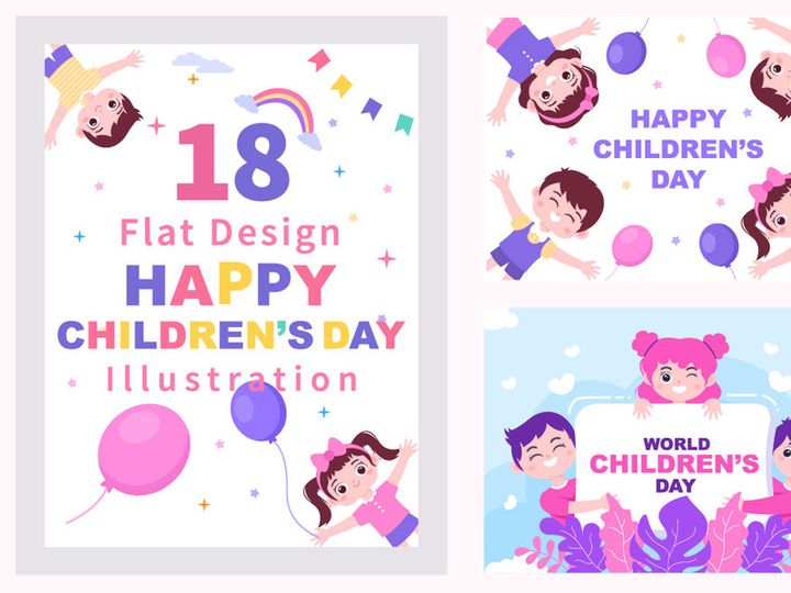 18 Happy Children's Day Illustration