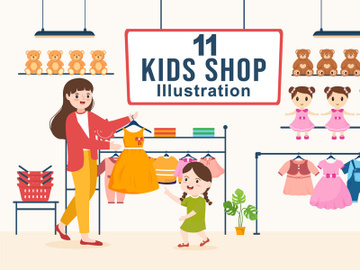 11 Kids Shop Illustration preview picture