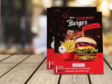 Burger Poster Template preview picture