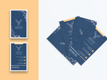 Creative Minimal Business Card Template-Vertical preview picture
