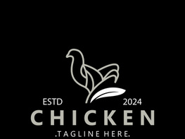 Chicken Farm logo design, animal icon for groceries, butcher shop, farmer market livestock preview picture