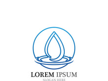 Water drop Logo Template vector