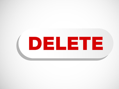 7 Pages Delete button trash can, bin symbol. Delete web icon vector illustration