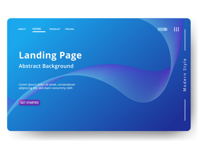 Asbtract background Landing page template vol 2