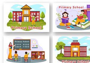 12 Primary School Illustration