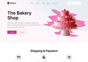 The Bakery - Bakery Shop Landing page
