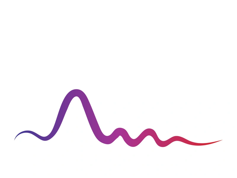 Sound waves vector illustration design template