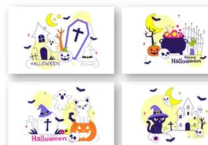10 Halloween Festive Illustration