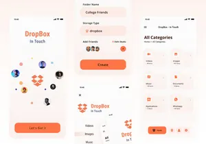 Dropbox App UI Kits