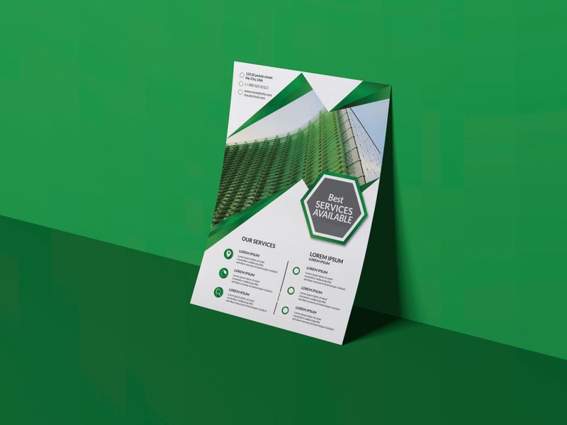 Business Flyer Shape Modern design Poster ads