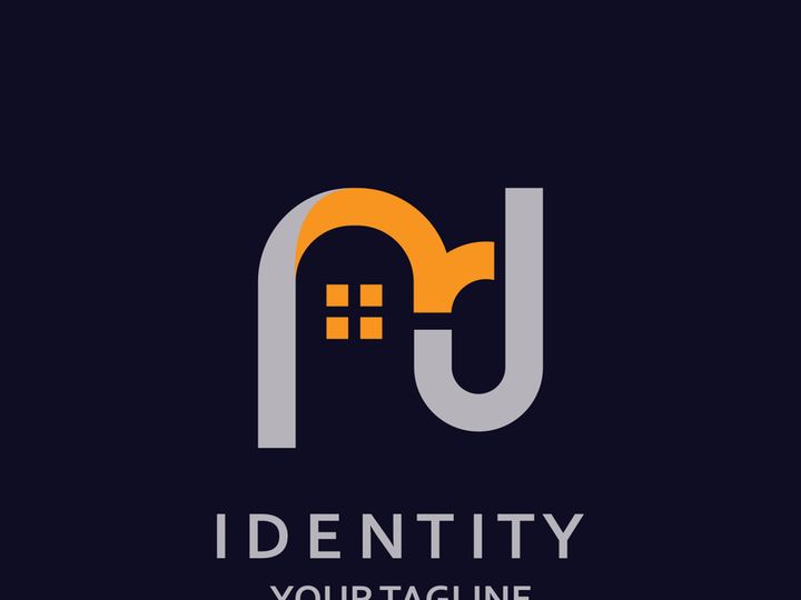 Letter MJ elegance logo with elegant home concept simple and minimalist graphic design
