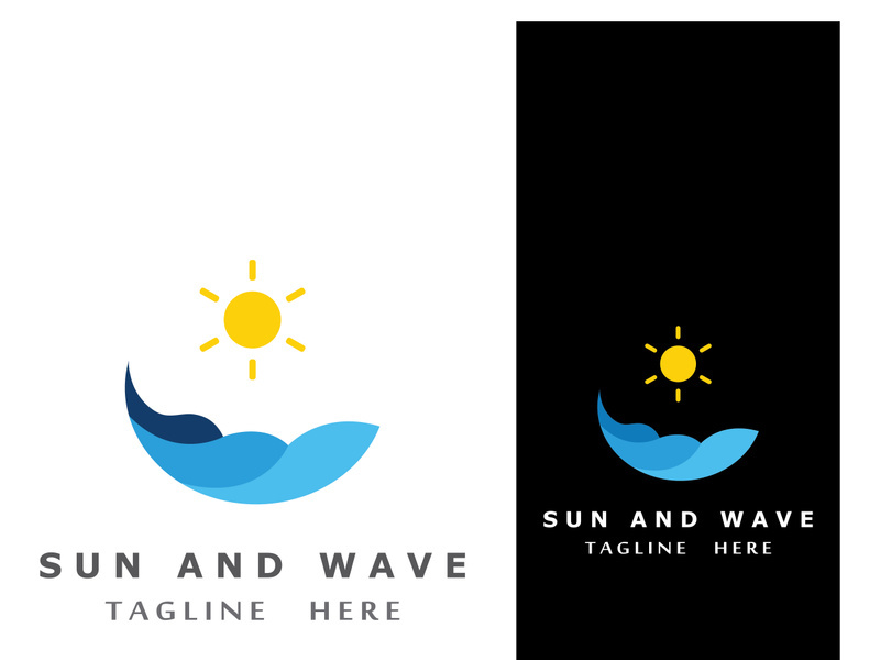 Creative and unique sun logo design.