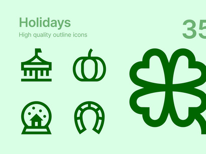 Holidays icons