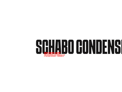 SCHABO CONDENSED (free font)