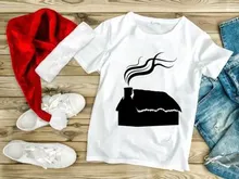 Cozy thatched cottage with rising smoke minimalist black silhouette