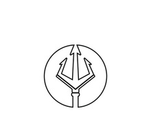 Trident Logo Template vector icon illustration design