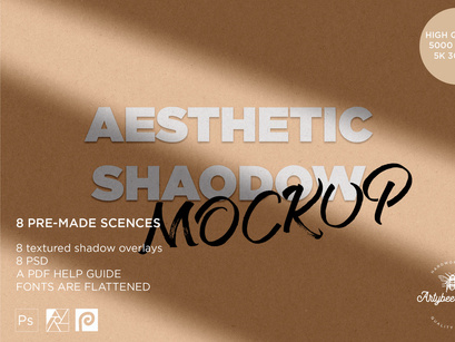 Aesthetic shadow mockup