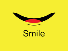 Smile emote Vector Template Design