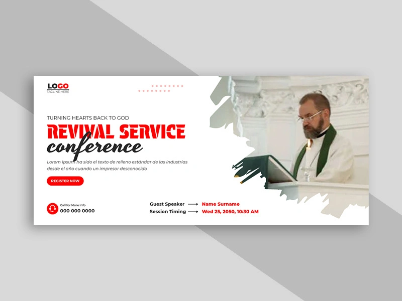 Revival Conference Service Facebook Cover Ver-2