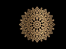 Mandala Flower Art Logo Background Design