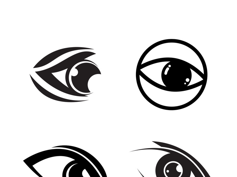 Eye logo icon design template illustration