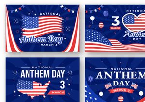 12 National Anthem Day Illustration