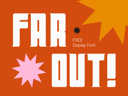 Far Out! - A Free Display Font