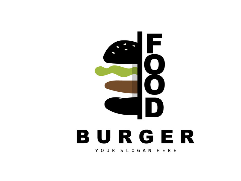 Burger Logo, Fast Food Design