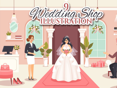 9 Wedding Shop Illustration