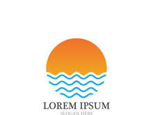 Sun  Logo and icon  Template design