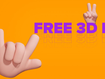 Free 3D Hands Icons preview picture