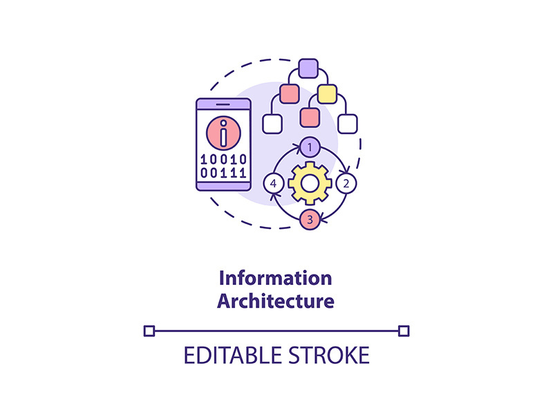 Information architecture concept icon