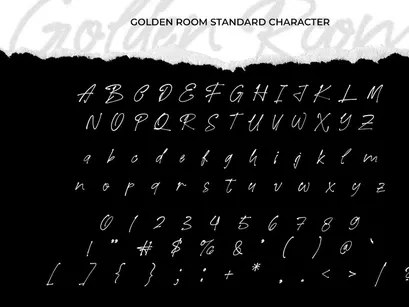 Golden Room - Fonte Script Manuscrita