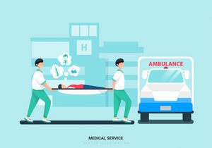Hospital and Healthcare Vector Scenes_Vol 01