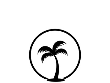 Unique and modern arabian palm tree logo design. preview picture