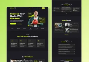 AnyFIT - Workout Landing Page