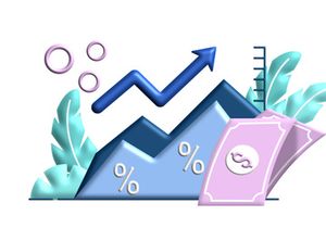 Inflation Business 3d flat Illustration for business finance
