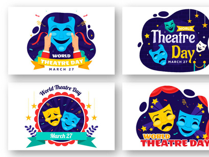 12 World Theatre Day Illustration