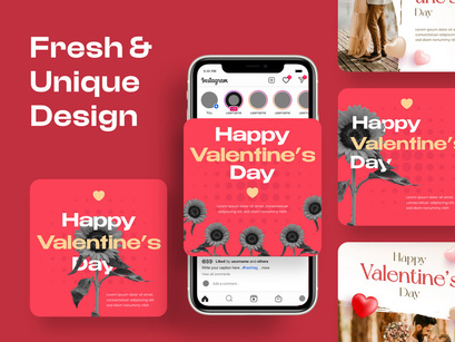 Happy Valentine's Social Media Post Template