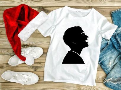 Man Silhouette Laughing Joyfully