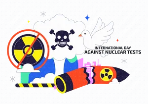 10 Day Against Nuclear Tests Illustration