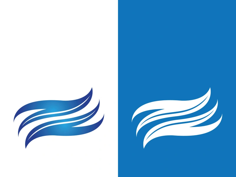 Wave beach vector illustration design logo