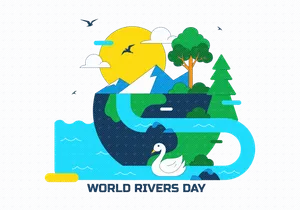 10 World Rivers Day Illustration