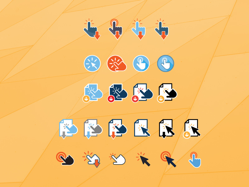 ‘Click’ to Download Icons