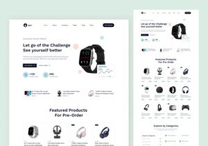 E-commerce Header Exploration - Smart Watch