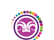 Harlequin hats stock illustration