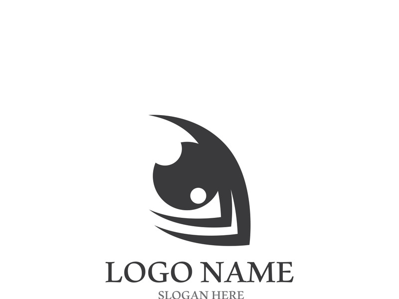 Branding identity corporate eye care vector logo design