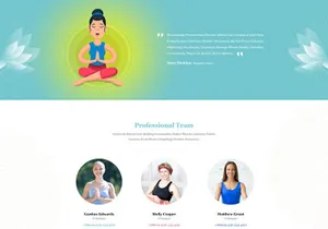 Yoga And Fitness  PSD Template